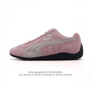 公司级 Puma Speedca Og 彪马极速赛车系列低帮德训风拼接复古百搭休闲运动赛车鞋 鞋款从80、90年代赛车手所穿的防火赛车鞋为原型，鞋身线条模仿了赛