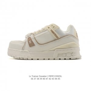 路易威登Louis Vuitton Arch Light Sneakers Lv真皮拼色减震网面运动弓型舞蹈复古老爹运动鞋。原装配件5D效果礼盒及全套原装配件包