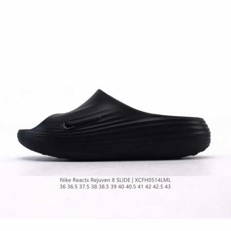 新品 耐克 Nike Reactx Rejuven8 Slide 沙滩拖鞋 露趾拖鞋 一体成型 一脚蹬 厚底增高休闲柔软回弹耐磨踩屎感透气凉拖鞋 25夏季新款轻 - 点击图像关闭
