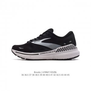 Brooks 布鲁克斯｜全新Adrenaline追岚GTS23 运动跑步鞋 搭载独特GuideRails轨道支撑系统 颜值高级。稳支撑，稳包裹，稳贴合。强稳支撑