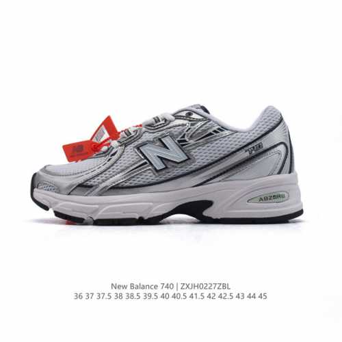 公司级 New Balance Mr740 Nb新百伦系列复古老爹风休闲运动慢跑鞋。采用轻质牛剖革拼接透气网眼衬垫织物鞋面材质 T-Beam大底提供足步弓支撑