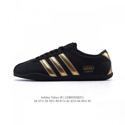 新品 阿迪达斯 Adidas Originals Tokyo 经典舒适 防滑耐磨 低帮 板鞋 男女同款 蓝色一双封神｜复古薄底鞋美到犯规啦薄底鞋是今年的流行趋势