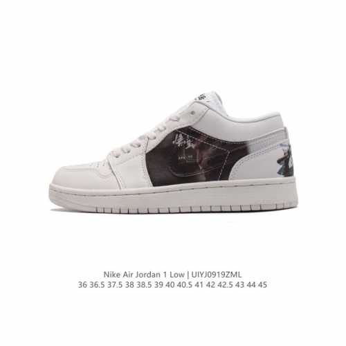 耐克 乔丹air Jordan 1 Low Aj1 乔1 乔丹1代aj1 低帮复古文化休闲运动篮球鞋。从1985 年面世的元年款汲取设计灵感，采用简洁大方的经典