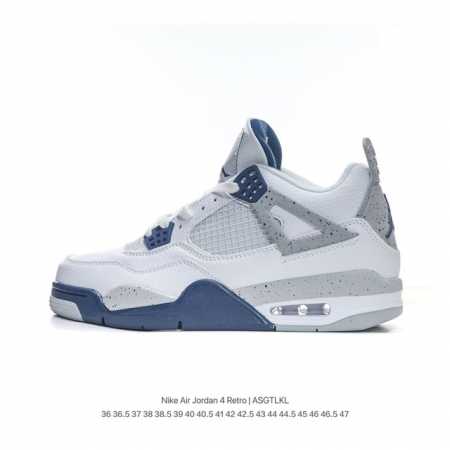 aj4 乔4 jordan 乔丹 原楦原纸版数据开发，采用磨砂牛皮拼接牛剖爆裂纹皮革鞋面材质，鞋垫配置欧索莱去臭除味物料，缜密定位拉帮及注胶效果，中底pu内嵌开 - 点击图像关闭