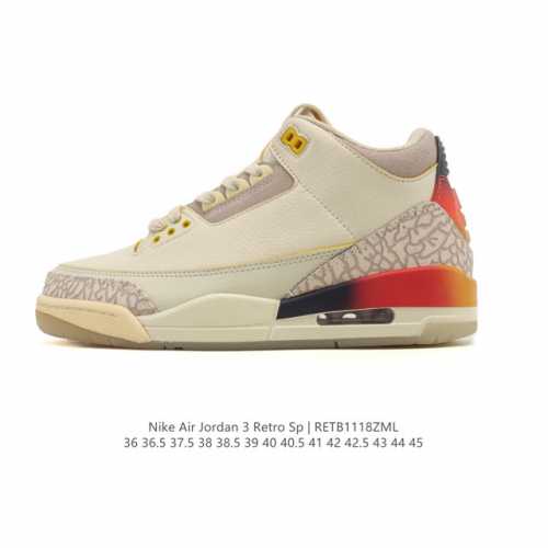 公司级 耐克 乔丹 Aj3 耐克 Nike Air Jordan 3 Retro Se 乔3 倒钩 中帮复刻篮球鞋 乔丹3代 三代 男女子运动鞋，作为 Aj 系