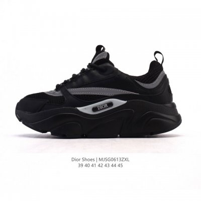 Dior 迪奥 高奢品牌 彰显高级气质 Dior 运动鞋低帮系列复古休闲鞋时尚慢跑鞋厚底老爹鞋圆头系带 运动跑鞋 生活休闲鞋 男款 时髦单品 时尚百搭 复古老爹