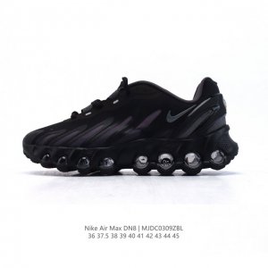 200 【公司级】耐克 Nike Air Max Dn8 全掌气垫科技运动跑步鞋Fq7860-005。鞋款采用醒目渐变织物和动态波浪状结构鞋面，搭配黑色中底和外