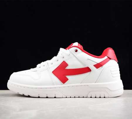 2023新品上架 Off-White Out Of Office 低帮时尚板鞋 白红色 杨幂同款 原厂原档案开发 原盒原标 原厂头层皮料 官方原版设计 做工细节 - 点击图像关闭