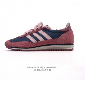 阿迪达斯Adidas Sl 72 Shoes 经典复古薄底运动鞋 T头鞋 三叶草复古休闲跑步鞋休闲运动鞋 这款经典运动鞋携复古型格，来访你的活力日常 采用柔软皮