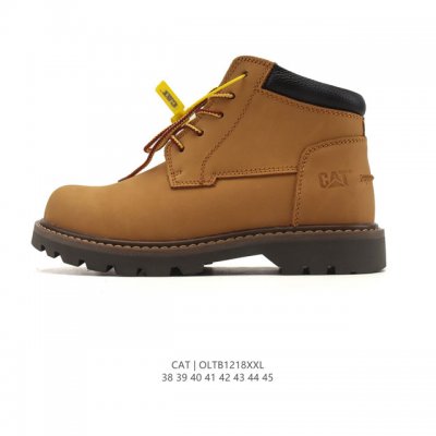 公司级 Cat卡特 新款马丁靴 潮鞋 厚底增高短靴 户外徒步运动鞋 时尚中帮靴子 真标公司卡特男士马丁靴 广东 历年经典热销款 新款牛皮革鞋面 轻便休闲鞋 耐磨