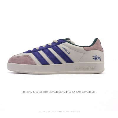 公司级 阿迪达斯 Adidas Originals Gazelle Indoor复古三叶草防滑透明橡胶板鞋经典运动鞋 这款经典鞋,忠于原版设计,缀撞色三条纹和鞋