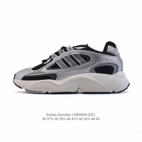 Adidas Originals阿迪达斯三叶草官方 Ozmillen Shoes 男女经典运动鞋 复古 拼色男女低帮缓震运动跑鞋 Oz米伦坏痞兔复古透气运动跑鞋