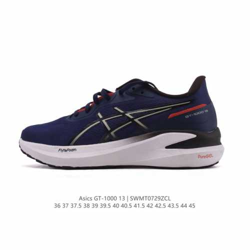 公司级 亚瑟士Asics Gt- 0 13代 男女同款鞋黑武士稳定支撑缓震运动鞋跑步鞋 舒适透气低帮运动鞋轻质缓震支撑抗训练运动鞋尺码：36-45含半码编码：S