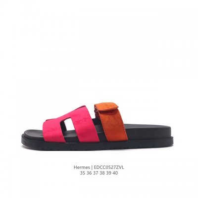 Hermes Footwear Woman 爱马仕 礼装 拖鞋 黑白等多色万年经典爱马士 女神标配 度假 居家 必备 东莞原厂真皮大底平底拖鞋！度假搭配神器！最
