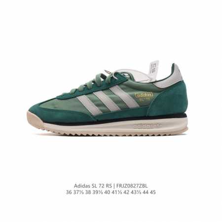 阿迪达斯adidas Sl 72 Shoes 经典复古薄底运动鞋 T头鞋 三叶草复古休闲跑步鞋休闲运动鞋 这款经典运动鞋携复古型格，来访你的活力日常 采用舒爽帆 - 点击图像关闭