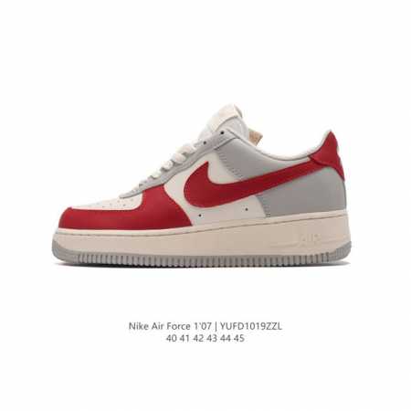 耐克 Nike Air Force 1 '07 Low 空军一号 af1含气垫 低帮百搭厚底增高休闲运动板鞋。柔软、弹性十足的缓震性能和出色的中底设计，横跨复古 - 点击图像关闭