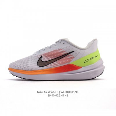 特价 耐克 男鞋 Nike Zoom Winflo 9代飞线贾卡轻质透气休闲运动跑步鞋“登月温弗洛9代”稳固贴合，助你专注畅跑。疾速风范，打造日常跑步佳选；轻盈