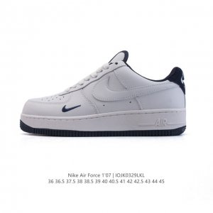 耐克 Nike Air Force 1 ’07 空军一号 Af 1 低帮 厚底增高百搭 小白鞋 休闲运动板鞋。柔软、弹性十足的缓震性能和出色的中底设计，横跨复古