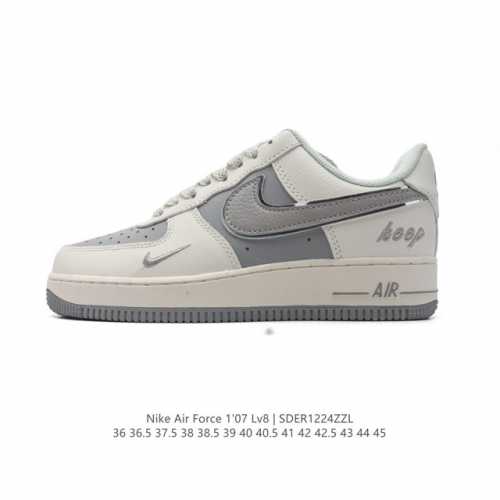 耐克 Nike Air Force 1 '07 Low 空军一号含气垫 小白鞋 低帮百搭厚底增高休闲运动板鞋。柔软、弹性十足的缓震性能和出色的中底设计，横跨复古