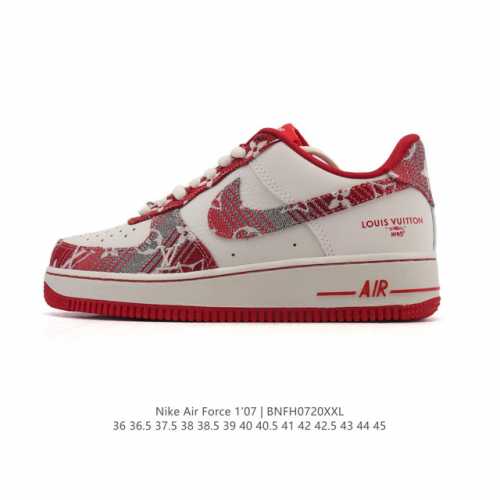 公司级 Af1耐克 Nike Air Force 1 ‘07 Low 空军一号 小白鞋 路易威登联名 厚底增高百搭运动板鞋 原楦头原纸板 打造纯正空军版型，专注
