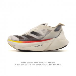 公司级 阿迪达斯男女同款运动鞋 加碳柱 2025年新款 Adizero Adios pro 3专业长跑跑步鞋 厚底增高运动老爹鞋。Y-3 Adios pro 3