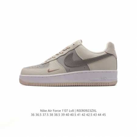 耐克 Nike Air Force 1 '07 Low 空军一号含气垫 低帮百搭厚底增高休闲运动板鞋。柔软、弹性十足的缓震性能和出色的中底设计，横跨复古与现代的 - 点击图像关闭