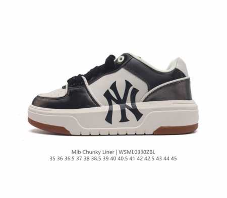 Mlb Chunky Liner Classic人气单品学长鞋系列轻量增高厚底百搭休闲运动板鞋男女轻便胶鞋 高级街头休閒品牌鞋 Mlb Chunky Liner - 点击图像关闭