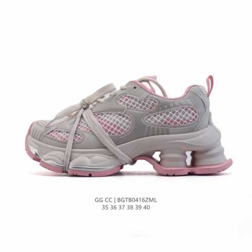 公司级 Gg Cc 女鞋 经典休闲运动鞋奢侈品百搭老爹鞋，在今年仍然很受欢迎。不挑衣服穿，也不挑包，随便搭。它穿上脚超级舒服，很软，还可以增高。鞋面采用的专门定