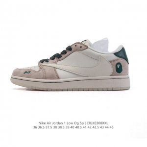 290 【公司级】真标 耐克/Nike Air Jordan 1 Low Og Sp"Military Blue"Aj1乔1倒勾低帮篮球鞋 Aj1 乔丹1代 A