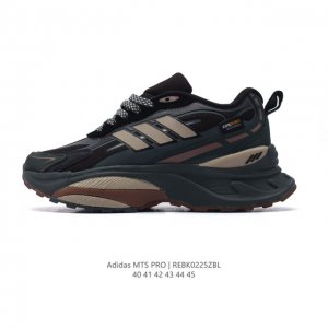 公司级 阿迪达斯 Adidas Originals Mts Pro 复古厚底老爹透气运动跑鞋。纤维革组合透气网眼布鞋面鞋材,中底搭载。阿迪Mts Pro：城野双