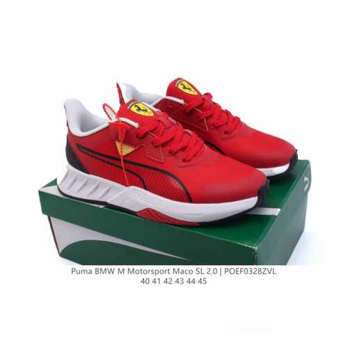 180 【新品】Puma/彪马宝马联名男鞋 Bmw M Motorsport Maco Sl 2.0 男士赛车鞋专项运动鞋 舒适 耐磨 跑鞋夏季透气网鞋宝马奔驰