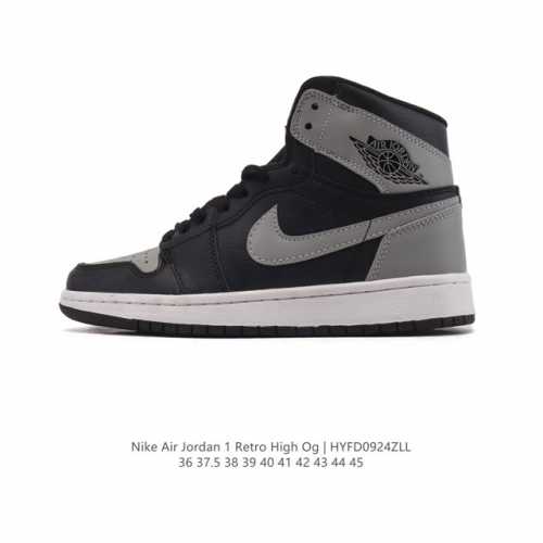 耐克 Jordan 乔丹 1 Zoom Air Retro High 经典复古篮球鞋 Aj1 乔丹1代 乔1运动鞋，优选Rb+Eva组合鞋底版，男女鞋真标，采用
