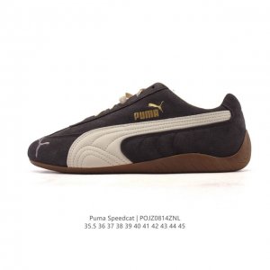 公司级 Puma Speedca Og 彪马极速赛车系列低帮德训风拼接复古百搭休闲运动赛车鞋 鞋款从80、90年代赛车手所穿的防火赛车鞋为原型，鞋身线条模仿了赛