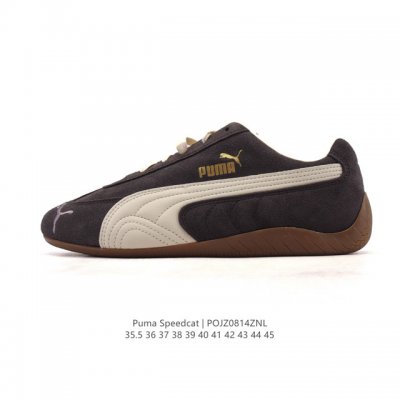 公司级 Puma Speedca Og 彪马极速赛车系列低帮德训风拼接复古百搭休闲运动赛车鞋 鞋款从80、90年代赛车手所穿的防火赛车鞋为原型，鞋身线条模仿了赛