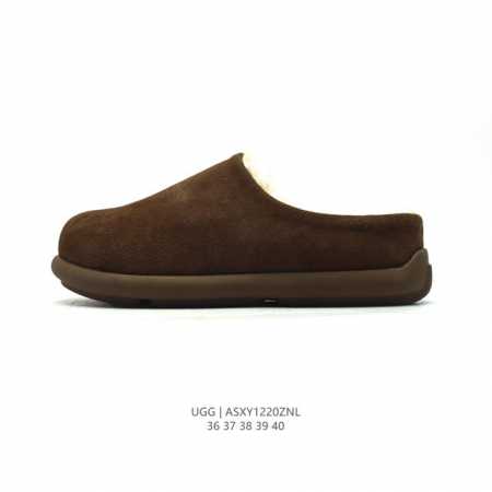 公司级 Ugg 棉拖 雪地靴 防水 俏皮可爱的百变造型， 美国轻奢品牌ugg 平底系列冬季雪地休闲保暖家居包头棉拖鞋。官方同步包装 检验标 材料采用原厂防污防水 - 点击图像关闭