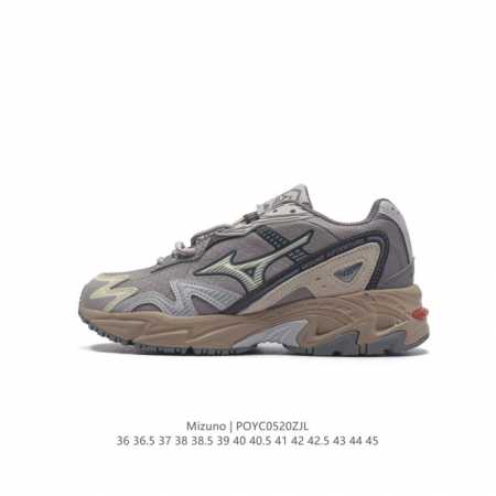 Mizuno 美津浓 复古时尚休闲舒适减震运动跑步鞋 美津浓wave机械缓震，可以说是机械缓震跑鞋科技的翘楚。有着非凡的适应性，有着充分而持久的缓震能力和轻量化 - 点击图像关闭