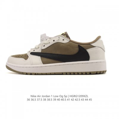 真标 耐克 Nike Air Jordan 1 Low Og Sp Military Blue Aj1乔1倒勾 2025年新款 低帮篮球鞋 Aj1 乔丹1代 A