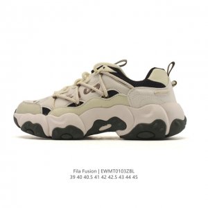 斐乐 男款鞋 Fila Fusion 厚底增高百搭运动板鞋 意大利百年经典运动品牌，网红单品 小红书推荐爆款 Fila斐乐新款小白鞋斐乐潮牌文化街头风运动鞋，F