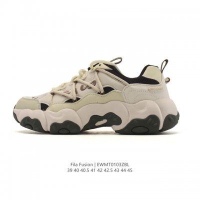 斐乐 男款鞋 Fila Fusion 厚底增高百搭运动板鞋 意大利百年经典运动品牌，网红单品 小红书推荐爆款 Fila斐乐新款小白鞋斐乐潮牌文化街头风运动鞋，F