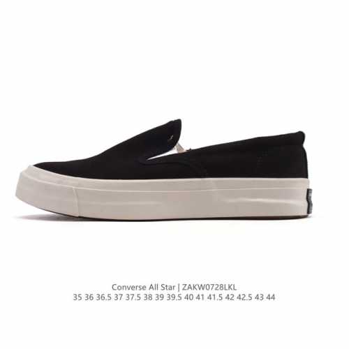 新品 Converse匡威休闲鞋 一脚蹬One Star Cc Slip Pro男女滑板鞋 时尚运动鞋 545C 黑 白Golf Wang 携手 Convers