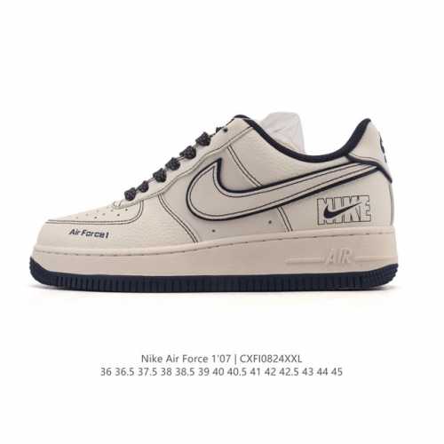 公司级 新款 Af1耐克 Nike Air Force 1 ‘07 Low 空军一号 气垫厚底增高百搭运动板鞋 原楦头原纸板 小白鞋 打造纯正空军版型，专注外贸