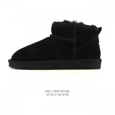 Ugg雪地靴 中帮筒靴 时尚舒适女鞋厚底增高长筒靴 俏皮可爱的百变造型， 美国轻奢品牌Ugg 平底系列冬季 雪地休闲保暖毛毛雪地靴。官方同步包装 检验标 材料采