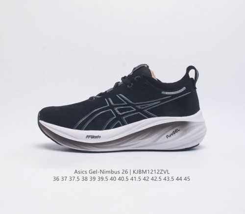 Asics Gel Nimbus26 2024 01#亚瑟士#跑步鞋 超厚底增高百搭老爹鞋 最舒适跑鞋 中底两大独家科技都带来全新能量 造就历来最软弹的 Gel
