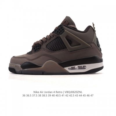 耐克 Nike Air Jordan 4 Retro Og迈克尔 乔丹Aj4代乔4 中帮复古休闲运动文化篮球鞋。秉承轻量化的速度型篮球鞋设计思想完成设计，降低重
