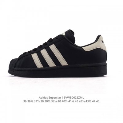 公司级 阿迪达斯 Adidas Superstar 2025年新款鞋子 蛇年新款经典贝壳头系列 新款休闲板鞋潮流男女士运动鞋 。鞋面柔软皮革拼接材质 标志性的贝