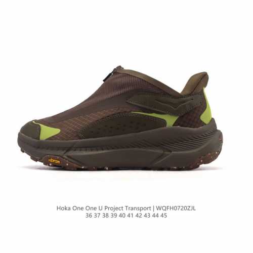新品公司级 Hoka One One Project Transport 舒适 防滑耐磨 低帮 生活休闲鞋 男女同款 黑色这双鞋也是Hoka提倡环保主义的一双鞋
