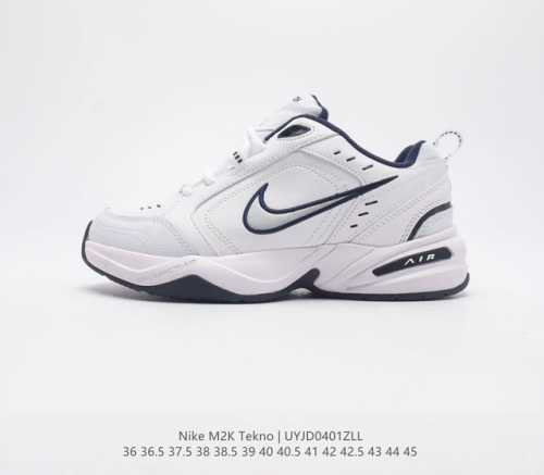 耐克 Nike M2K Tekno 男女子运动鞋厚底老爹鞋经典复古休闲慢跑鞋 从 Monarch 系列汲取灵感 以太空时代细节演绎未来风范 分层鞋面借鉴自元年