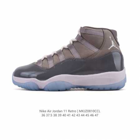 公司级 耐克乔丹11代 Nike Air Jordan 11 Retro 复刻男运动鞋 Aj11代经典设计，深受球员与球迷喜爱。Jordan 乔丹 采用漆皮牛培 - 点击图像关闭