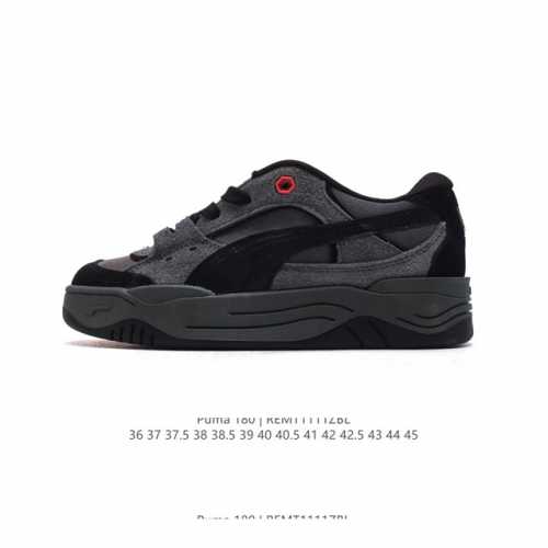公司级 彪马PUMA Night Rider官方同款 情侣款 防滑耐磨厚底面包鞋低帮板鞋厚底增高运动鞋 类型：男女鞋 货号：401445 尺码：36-45含半码
