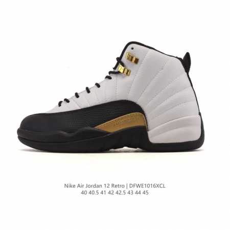 公司级 耐克 Aj 乔丹12代 Nike Air Jordan 12 Retro 篮球鞋 真碳含气垫 Aj12代 复刻男子运动鞋，重现设计师汀克 哈特菲尔德广受 - 点击图像关闭